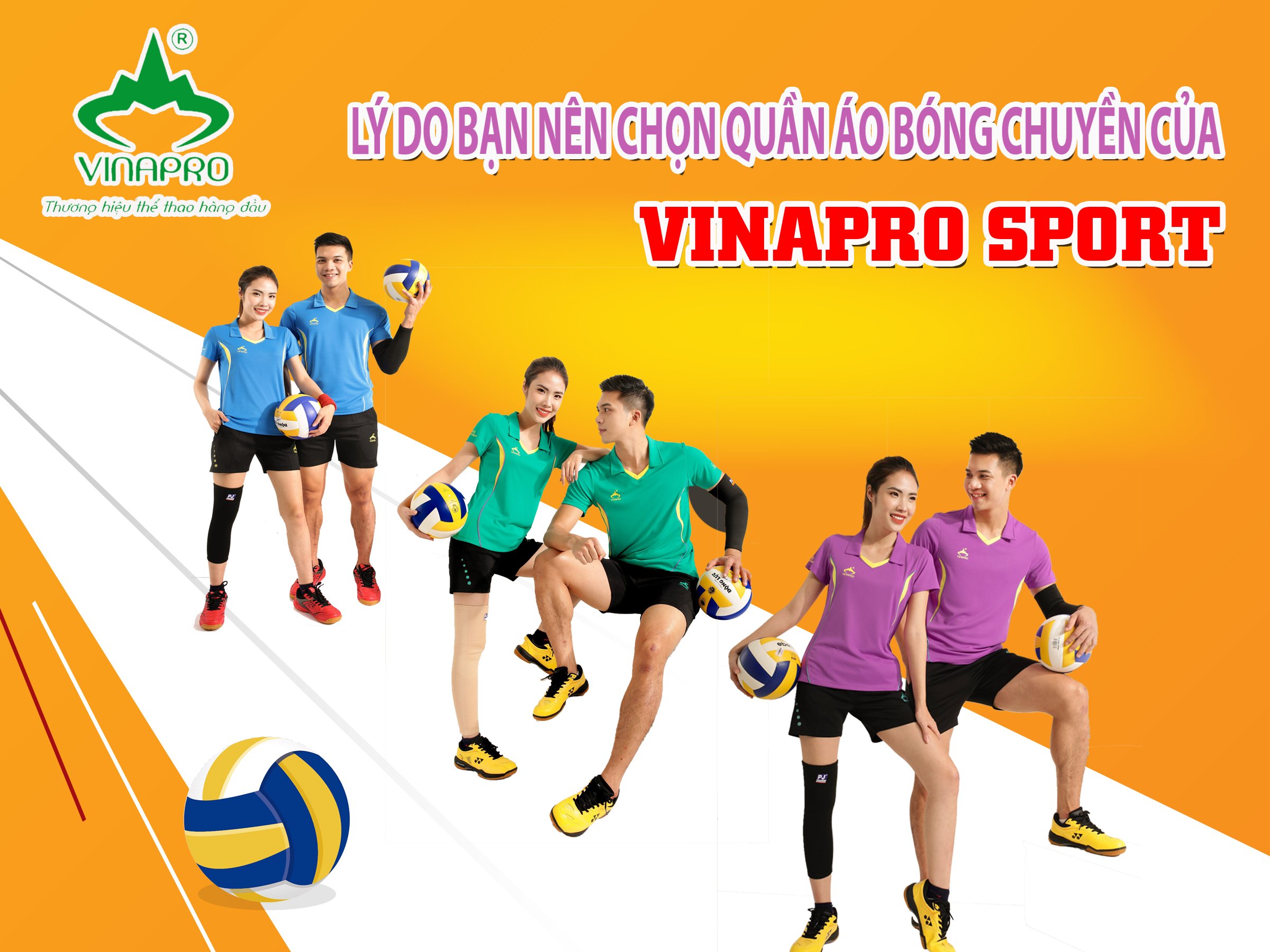 Lý do bạn nên chọn quần áo bóng chuyền của Vinapro Sport?